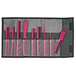JAGUAR A-LINE IONIC  COMB SET Zestaw grzebieni w etui 9 szt.