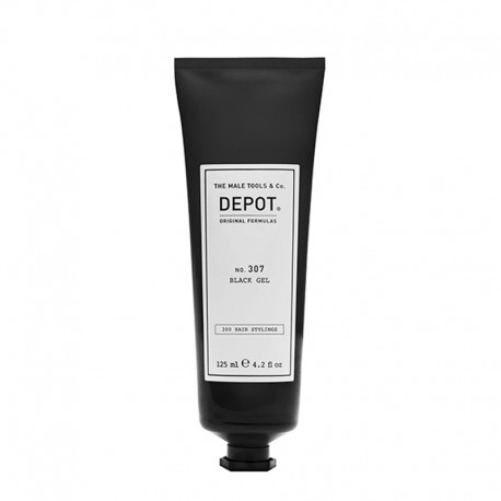 Depot No. 307 Black Gel Żel do włosów maskujący siwiznę 125 ml