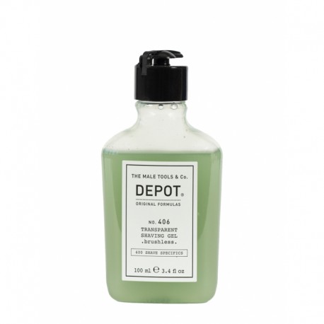 Depot No. 406  Transparent Shaving Gel Transparentny żel do golenia 100 ml