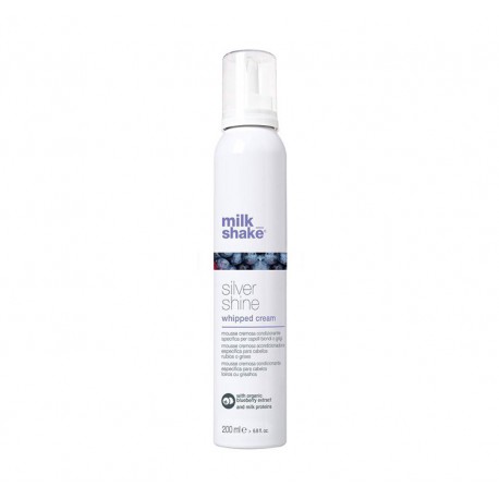 Milk Shake Silver Shine Whipped Cream Kremowa odżywka w piance do włosów siwych i blond 200 ml
