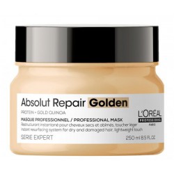 Loreal Gold Absolut Repair Maska do włosów zniszczonych z drobinkami złota 500 ml