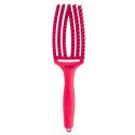 Olivia Garden Finger Brush -  Medium -  NEON PINK