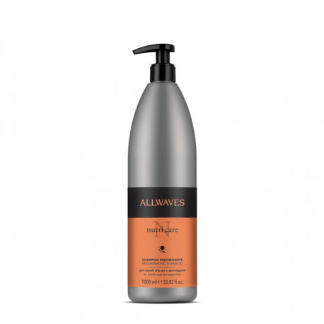 Allwaves Nutri Care Pielęgnacyjny balsam do włosów z olejem lnianym i witaminą E i F 1000 ml