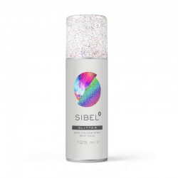 Sibel Glitter Spray Silver Koloryzujący spray do włosów SREBRNY 125 ml